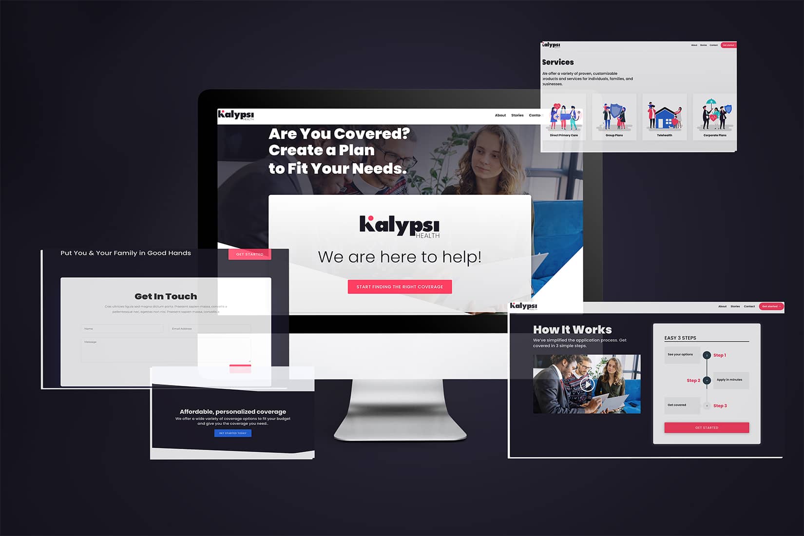Kalypsi Website Mockup