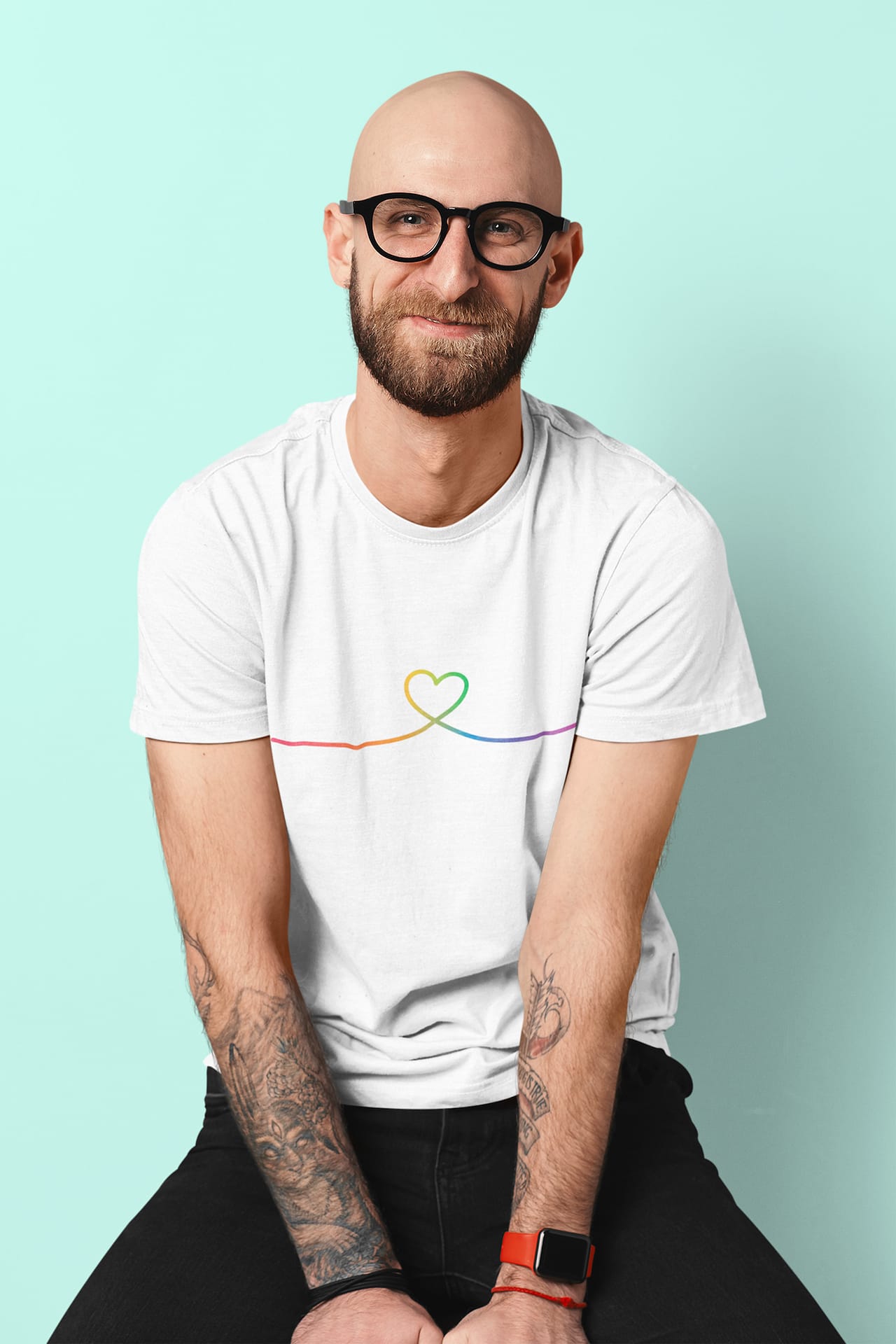 Perfectly Queer Love Is Simple Minimalist Pride TShirt 1
